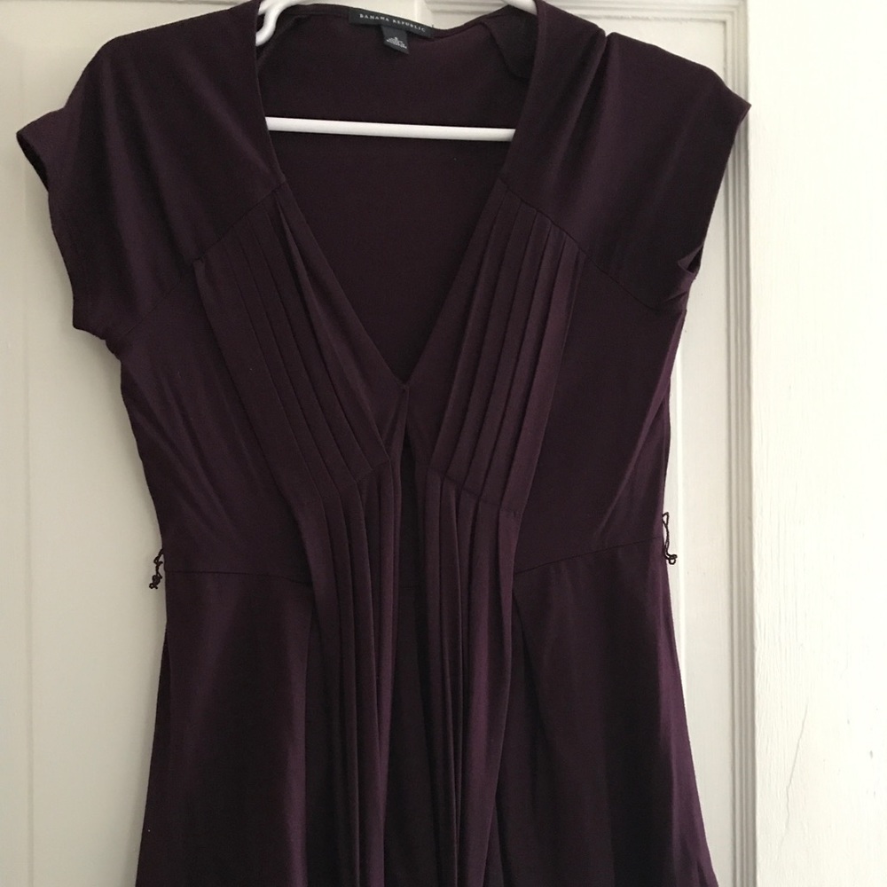 Purple Banana Republic top with tie